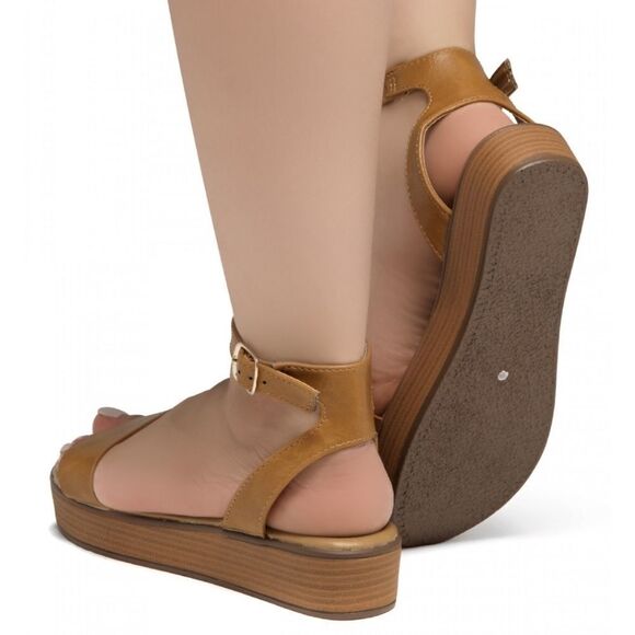 BRAND NEW HERSTYLE CARLI WOMEN"S OPEN TOE ANKLE STRAP PLASFORM LOW WEDGE - Picture 15 of 16